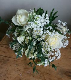 Cream and white brides bouquet Leicestershire